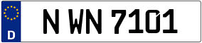Trailer License Plate